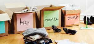 Checklist for decluttering home